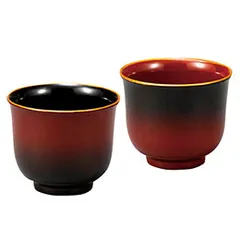 【新品・5営業日で発送】東出漆器店 ぼかし塗 ぐい呑ペア