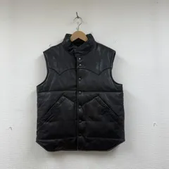 古着 羊革 レザー ダウン ベスト ウエスタン 本革 メンズ XL ISItems【USED】【古着】【中古】50152175