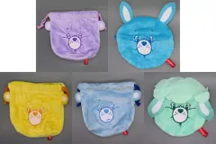 【中古】バッグ 全5種セット 「ケアベア ふわふわフェイス巾着＆フェイスポーチ2」