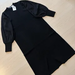 【定価19,000円】ヤマダヤ　ロングニットワンピース　ブラック　MEDOC　M