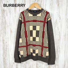BURBERRY LONDON バーバリーロンドン マルチチェック クルーネック