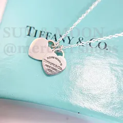 箱付き Tiffany&co. ティファニー リターントゥ ネックレス ダブルハート ペンダント シルバー925 TJ261-a1