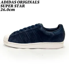 【クーポン】スニーカー シューズ  アディダス オリジナルス スーパースター スウェード ネイビー 26.0cm ADIDAS ORIGINALS SUPER STAR 正規品 GY8132 正規品 中古 古着 ブランド 匿名配送