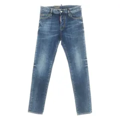 【新品】ディースクエアード DSQUARED2 REGULAR JEAN ストレッチ コットン ジーンズ デニムパンツ ネイビー【サイズ42】【メンズ】
