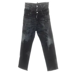 【新品】ディースクエアード DSQUARED2 642 Twin Pack Jean ストレッチ コットン ジーンズ デニムパンツ ブラック【サイズ42】【メンズ】