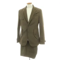 【中古】コムデギャルソン オムドゥ COMME des GARCONS HOMME DEUX 2020年春夏 ポリエステル セットアップ オリーブ【サイズM/M】【メンズ】