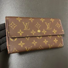 w75 ポルト トレゾール　ポルトフォイユ インターナショナル　旧型　ルイ ヴィトン Louis Vuitton　3つ 三つ 折り　フラップ ボタン 式　長 財布　ロング ウォレット　モノグラム