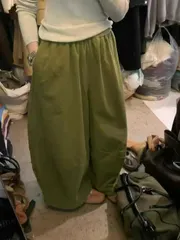 バルーン 起毛 コーデュロイ パンツ - ルーズフィット まとめ売り 全体ゴム 裏起毛