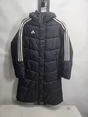 アディダス キッズ ダウンジャケット ロング丈 ロングコート ブラック 160