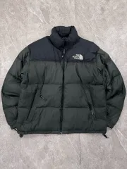 THE NORTH FACE ザノースフェイス ヌプシ ダウン ブラック/グリーン
