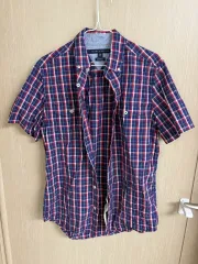 トミーヒルフィガー CHECK 半袖 シャツ XS