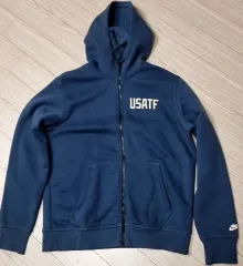 ナイキ USATF フードジップアップ ネイビー (L)