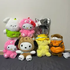 ハローキティ、ポムポムプリン、ポチャッコ、NARUTO -ナルト-、ラブブ、日和 颯 などの 中型人形