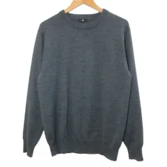 プラステ PLST 美品 24AW エクストラファインメリノウールブレンドクルーネックセーター 36-4401102 ニット ウォッシャブル 長袖 M グレー /Xのサムネイル