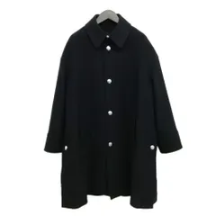ザ リラクス THE RERACS 23AW ミドル バルカラーコート ステンカラー オーバー コート 美品 36 ブラックのサムネイル