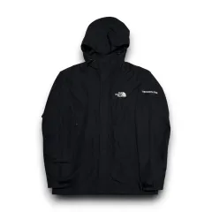 The North Face ポケット ブラック フード ウィンドブレーカー