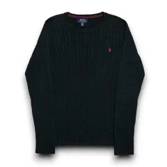 POLO Ralph Lauren コットン ケーブル ブラック ニット