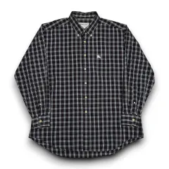 90's BURBERRY メンズ ワンポケット ノヴァチェック シャツ