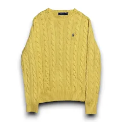 Polo Ralph Lauren ケーブルネック 黄色 ニット