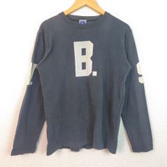 ABAHOUSE アバハウス 長袖 Tシャツ ロゴプリント ブラック 2サイズ メンズ 古着 モード アメカジ