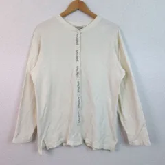 L.L.Bean エルエルビーン カットソー ワッフル ヘンリーネック ホワイト Mサイズ レディース 古着 レトロ アメカジ