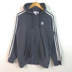 adidas Originals アディダスオリジナルス スウェット パーカー ブラック Oサイズ メンズ 古着 スポーツMIX ストリート