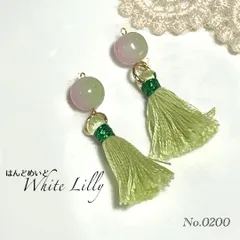 No.0200　タッセル付きピアス