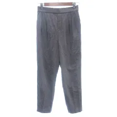 グローバルワーク GLOBAL WORK テーパードパンツ イージー タック センタープレス M グレー /AU