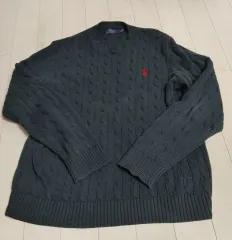 ポロ ラルフローレン メンズ ケーブル ニットTシャツ XL 105