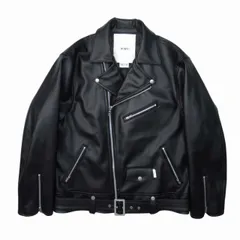 極美品 23aw ダブルタップス WTAPS VANCE / JACKET / SYNTHETIC 232BRDT-JKM07 シンセティックレザー ダブルライダース バイカージャケット ブルゾン 04 黒 ブラック/メンズのサムネイル