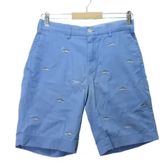 ポロ ラルフローレン POLO RALPH LAUREN ハーフパンツ 刺繍 ライトブルー 28 165/72A Sサイズ相当 89598