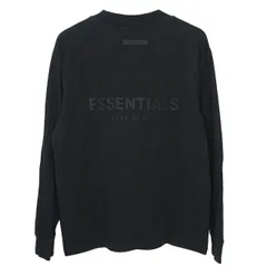 エフオージー エッセンシャルズ FOG ESSENTIALS 長袖 カットソー トップス Tシャツ モックネック ロゴ XS ブラック k242515 0810