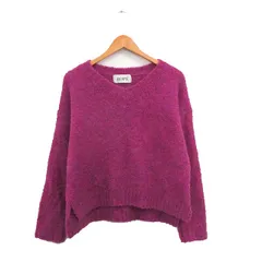ロペ ROPE ニット セーター 長袖 シンプル 38 パープル 紫 /KT17