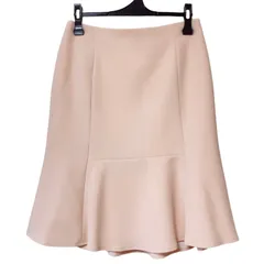 【美品】kayMe フレアスカート ピンクベージュ 9 レディース 上品【ZK97】
