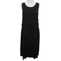 オペークドットクリップ OPAQUE.CLIP ノースリーブ ワンピース 膝丈 38/Ⅿ ブラック 0211