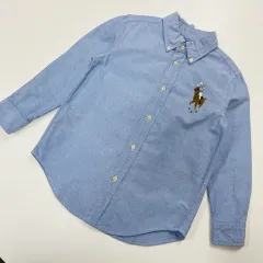 5t 120 ラルフローレン Polo Kids(ポロキッズ) ビックポニー Oxford（オックスフォード) シャツ