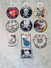 ヴィンテージ仕様 ベトナム戦争 ミリタリーワッペン【スカル】各種