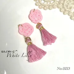 No.0213　タッセル付きピアス