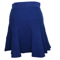 クミキョク 組曲 KUMIKYOKU スカート 膝丈 フレアー 2 Mサイズ相当 ブ0ルー系 93189 0204