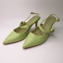 ランダ RANDA パンプス バックストラップ グリーン LL vv161 0301