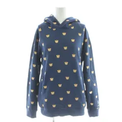 ゴースローキャラバン go slow caravan プルオーバーパーカー 総柄 3 ブルー ネイビー /AP