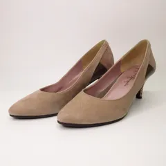 銀座かねまつ GINZA Kanematsu パンプス スエード ベージュ系 24.5cm vv151 0301