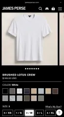 ジェームス ファー クルー Tシャツ 白 M (size2) - 新品