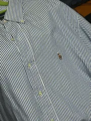 ポロラルフローレン ストライプ シャツ 16 1/2 yarmouth