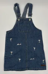 【新入荷!!】☆セット割対応☆ プティマイン キッズ スヌーピー デニム ジャンパースカート サイズM 100cm（1864）