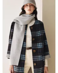 ハンドメイド CHECK コート(新品)