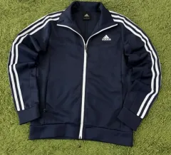 アディダス ネイビー トラックジャージ ジップアップジャージ 90/S