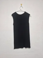 黒色 ゴージ ノースリーブ Tシャツ