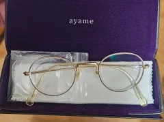 アヤメ オールドスター 金縁メガネ 出品