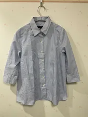 green label relaxing ストライプ 七分袖 シャツ レディース 38 M相当